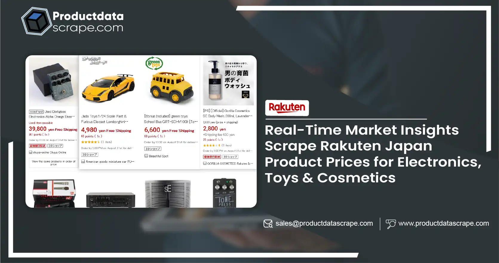 Real-Time Market Insights Scrape Rakuten Japan Product Prices for Electronics, Toys & Cosmetics-01